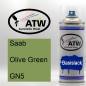 Preview: Saab, Olive Green, GN5: 400ml Sprühdose, von ATW Autoteile West.